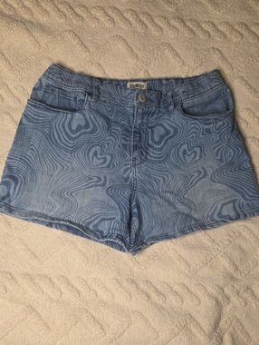 OshKosh B'gosh Light Blue Swirl-Print Denim Shorts